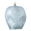 J&D Designs Co Large Coastal Dimpled Glass Pendant in Cornflower Blue/Silver