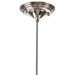 J&D Designs Co Large Coastal Dimpled Glass Pendant in Cornflower Blue/Silver