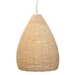 J&D Designs Co Gulf Steam Coastal Iron Mango Wood Pendant in Off White