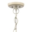 J&D Designs Co High Tide Coastal Iron Mango Wood Pendant in Off White Beads