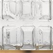 J&D Designs Co Madison Contemporary Glass Pendant in Clear/Antique Brass