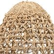 J&D Designs Co Netted Coastal Rattan/Rope Fabric Pendant in Natural Corn