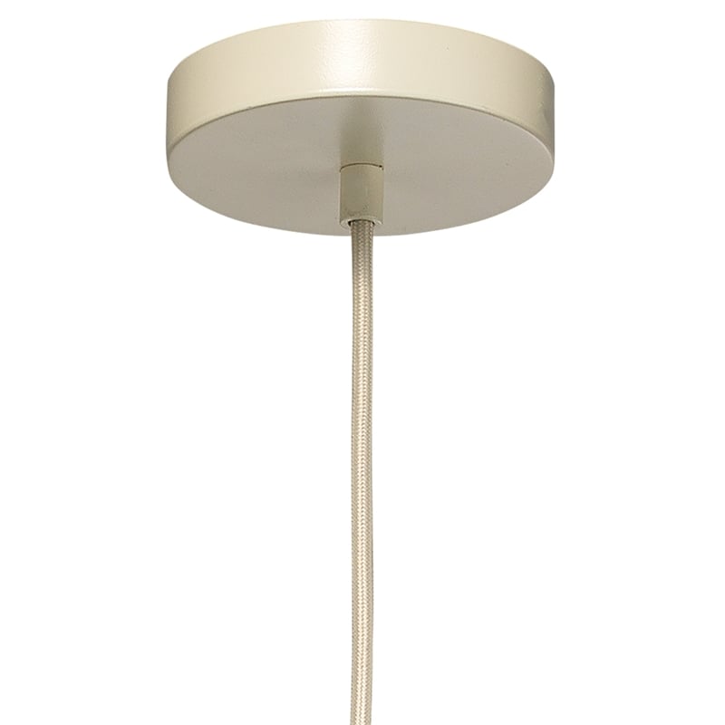 J&D Designs Co Netted Coastal Rattan/Rope Fabric Pendant in Natural Corn