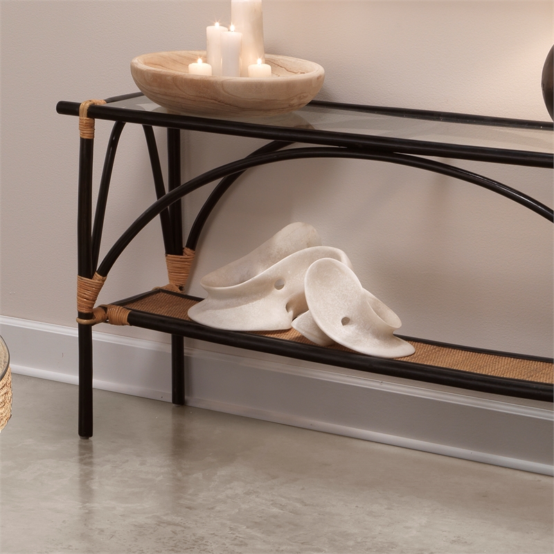 J&D Designs Co Amorphous Large Modern Polyresin Table Object in White