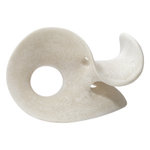 J&D Designs Co Amorphous Large Modern Polyresin Table Object in White