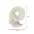 J&D Designs Co Amorphous Small Modern Polyresin Table Object in White
