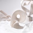 J&D Designs Co Amorphous Small Modern Polyresin Table Object in White