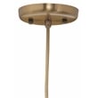 J&D Designs Co Sophia Carafe Modern Metal Pendant in Clear/Brass