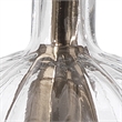J&D Designs Co Sophia Carafe Modern Metal Pendant in Clear/Brass