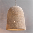 J&D Designs Co Waterfront Coastal Iron Mango Wood Pendant in White