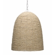 J&D Designs Co Waterfront Coastal Iron Mango Wood Pendant in White