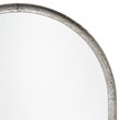 J&D Designs Co Arch Transitional Metal Mirror in Silver Gray Leaf