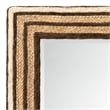 J&D Designs Co Evergreen Rectangle Coastal Glass/Seagrass Mirror in Natural