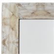 J&D Designs Co Fragment Rectangle Wood/Faux Horn Mirror in Gray/Beige