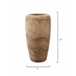 J&D Designs Co Ojai Small Transitional Wood Vase in Natural Finish