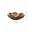 J&D Designs Co Large Modern Ceramic Peony Bowl in Antique Gold
