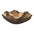 J&D Designs Co Large Modern Ceramic Peony Bowl in Antique Gold