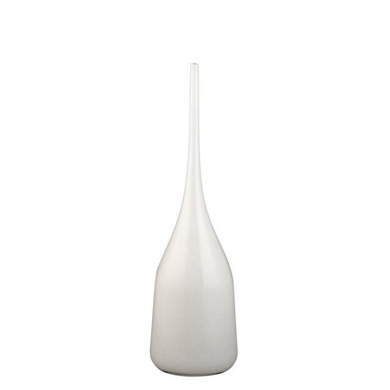 J&D Designs Co Pixie Contemporary Glass Decorative Vases in White (Set of 3)