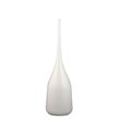 J&D Designs Co Pixie Contemporary Glass Decorative Vases in White (Set of 3)