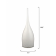 J&D Designs Co Pixie Contemporary Glass Decorative Vases in White (Set of 3)