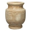 J&D Designs Co Laguna Coastal Wood Grain Pattern Vase in Natural