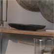 Jamie Young Co Long Oval Contemporary Marble Bowl in Gray Finish