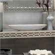 J&D Designs Co Long Oval Contemporary Marble Bowl in White Finish