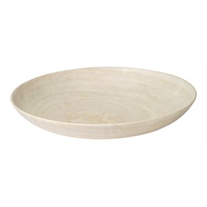 J&D Designs Co Extra Large Contemporary Marble Bowl in White