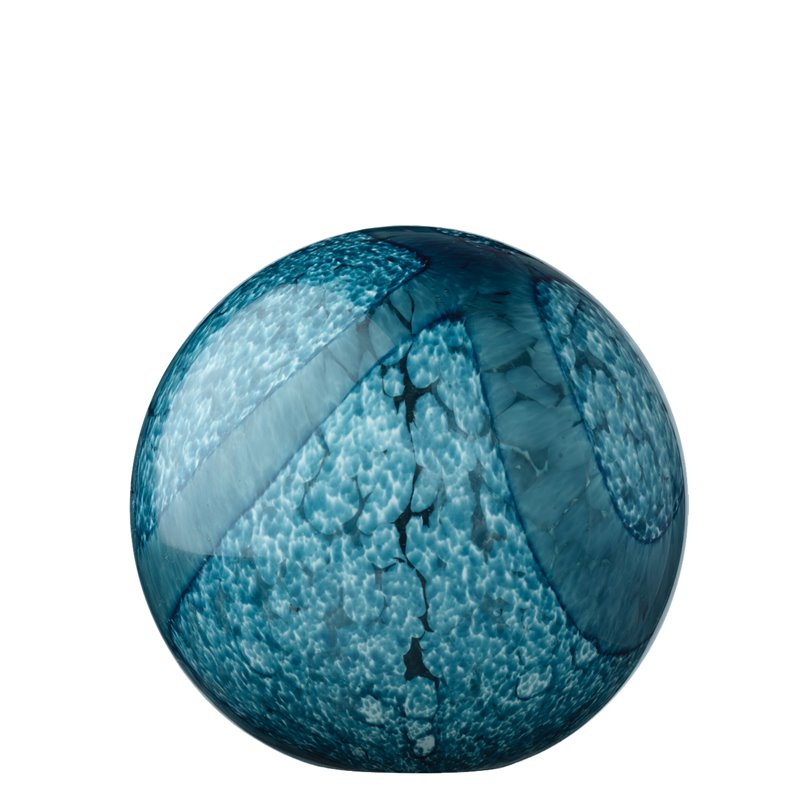 J&D Designs Co Cosmos Coastal Glass Balls in Indigo Blue Finish