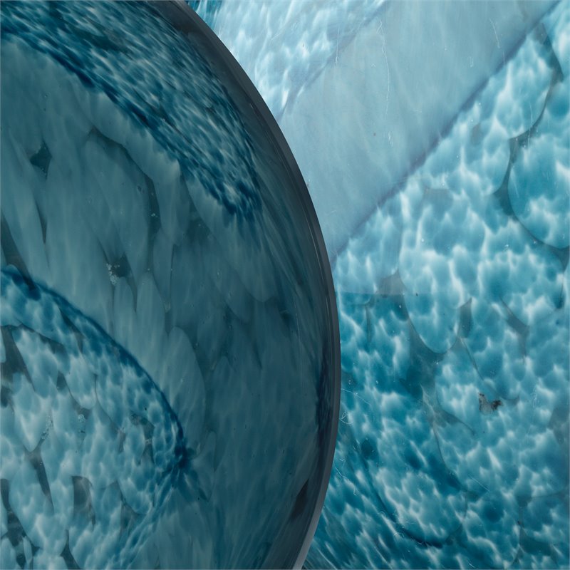 J&D Designs Co Cosmos Coastal Glass Balls in Indigo Blue Finish