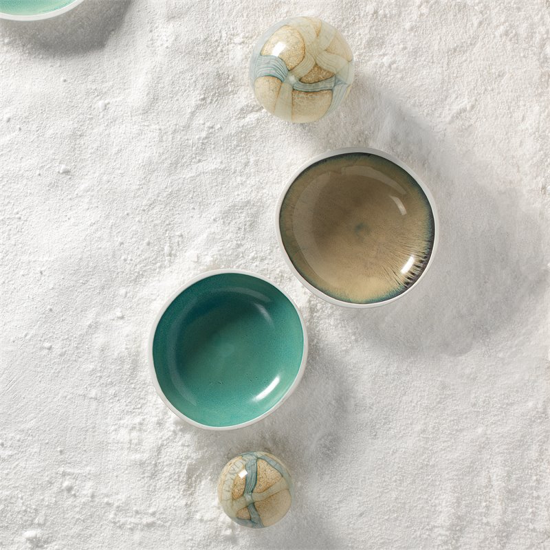 J&D Designs Co Cosmos Large Coastal Glass Balls in Multi-Color
