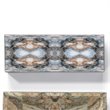 J&D Designs Co Rorschach Long Transitional Wood Box in Indigo Blue