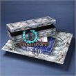 J&D Designs Co Rorschach Long Transitional Wood Box in Indigo Blue