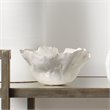 J&D Designs Co Fleur Modern Ceramic Bowls in White (Set of 3)