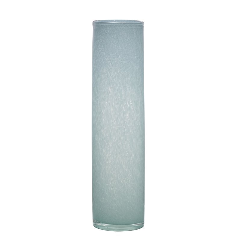 J&D Designs Co Gwendolyn Coastal Glass Hand Blown Vases in Blue (Set of 3)