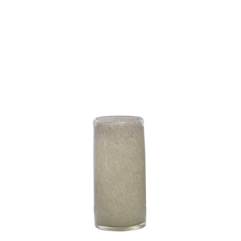 J&D Designs Co Gwendolyn Coastal Glass Hand Blown Vases in Gray (Set of 3)