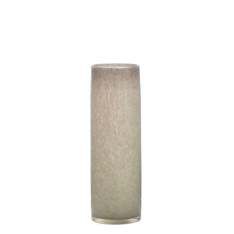 J&D Designs Co Gwendolyn Coastal Glass Hand Blown Vases in Gray (Set of 3)