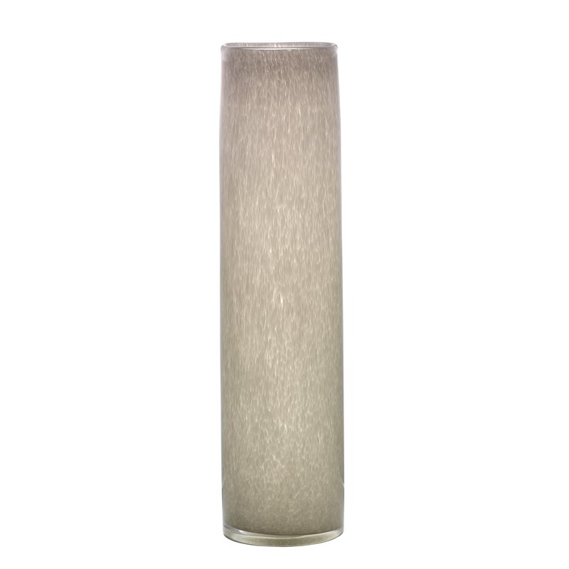 J&D Designs Co Gwendolyn Coastal Glass Hand Blown Vases in Gray (Set of 3)