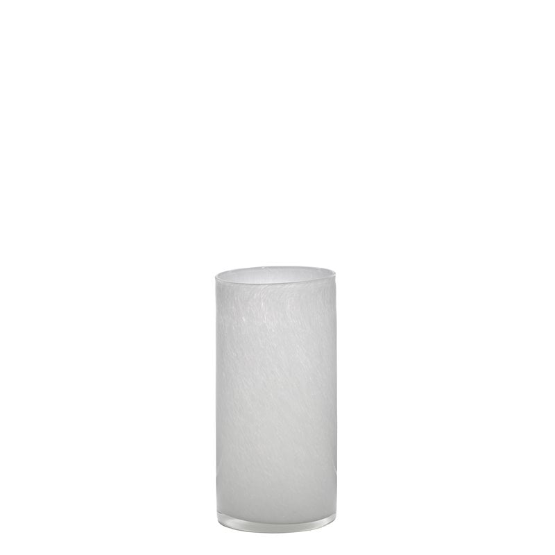 J&D Designs Co Gwendolyn Coastal Glass Hand Blown Vases in White (Set of 3)