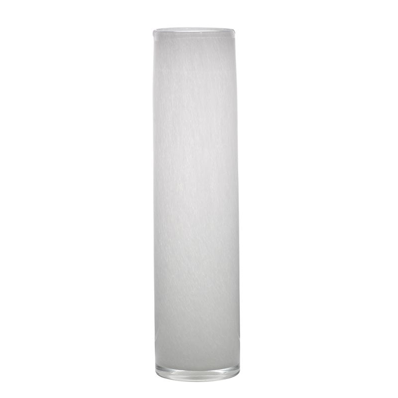 J&D Designs Co Gwendolyn Coastal Glass Hand Blown Vases in White (Set of 3)