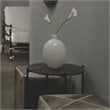 J&D Designs Co Minx Contemporary Glass Decorative Vases in White (Set of 2)