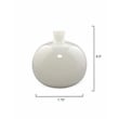 J&D Designs Co Minx Contemporary Glass Decorative Vases in White (Set of 2)