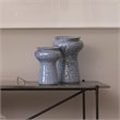 J&D Designs Co Coastal Ceramic Snorkel Vases in Blue (Set of 2)