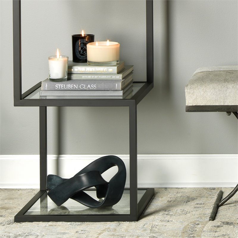 J&D Designs Co Modern Resin Tangled Table Object in Black Finish