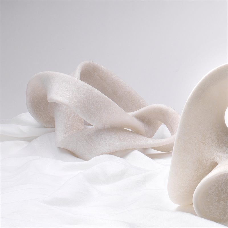 J&D Designs Co Modern Resin Tangled Table Object in White