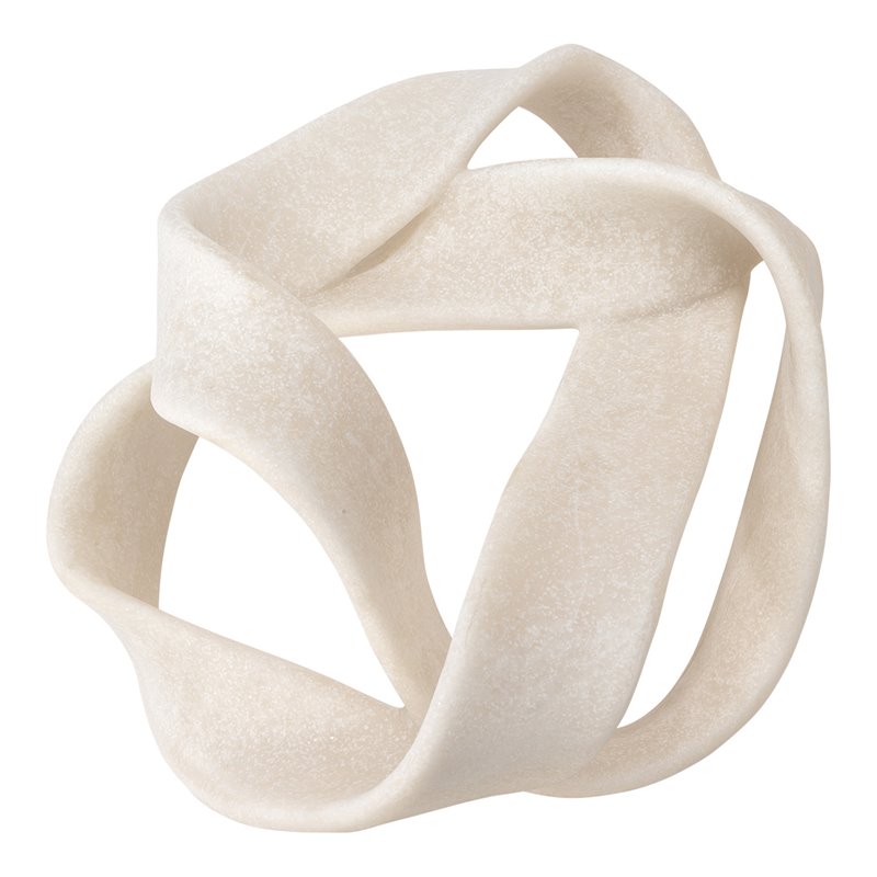 J&D Designs Co Modern Resin Tangled Table Object in White