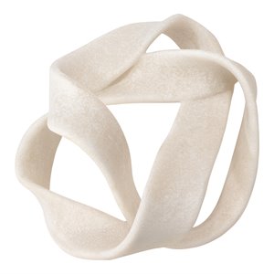 J&D Designs Co Modern Resin Tangled Table Object in White