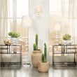 J&D Designs Co Topanga Coastal Wood Vase with Grain Pattern in Natural