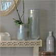J&D Designs Co Medium Contemporary Glass Vapor Vase in Metallic Opal Blue