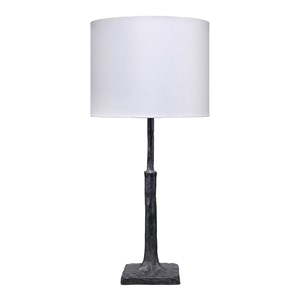 J&D Designs Co Humble Transitional Resin Table Lamp in Charcoal